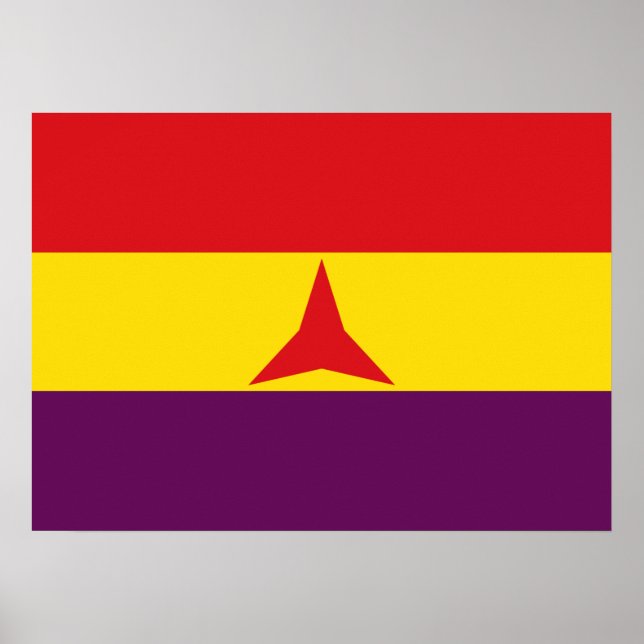 Póster Bandera de las Brigadas Internacionales (Guerra Ci (Frente)
