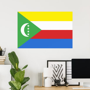 Póster Bandera de las Comoras