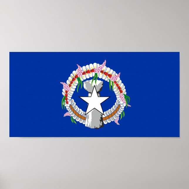 Póster Bandera de las Islas Marianas del Norte (Frente)