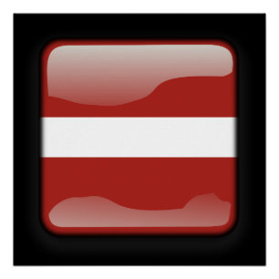 Póster Bandera de Letonia