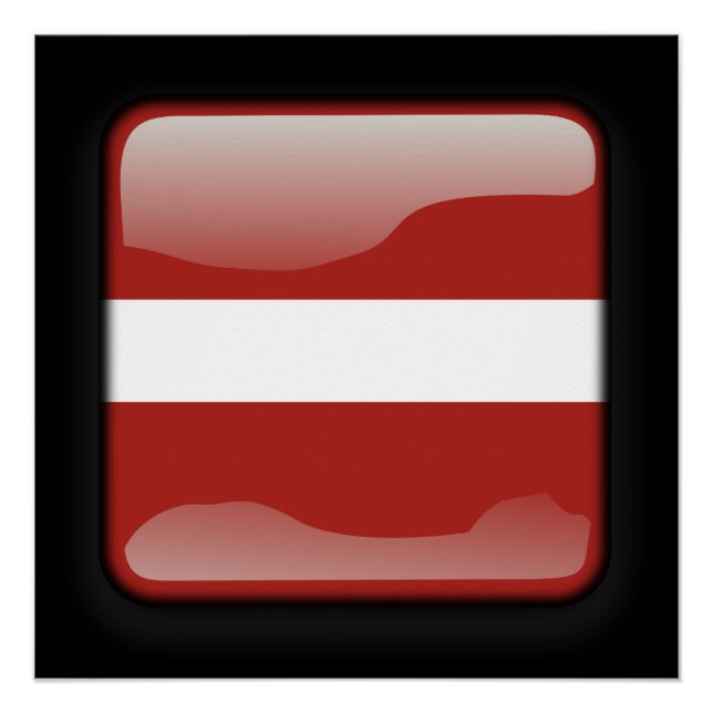 Póster Bandera de Letonia (Anverso)