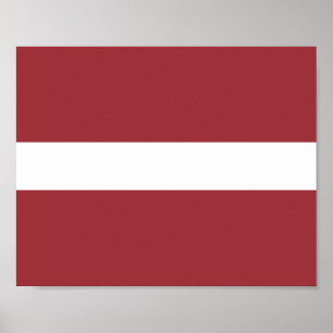 Póster Bandera de Letonia