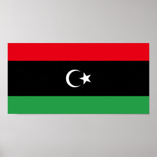 Póster Bandera de Libia