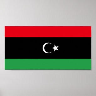 Póster Bandera de Libia