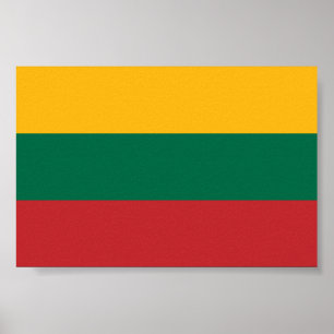 Póster Bandera de Lituania
