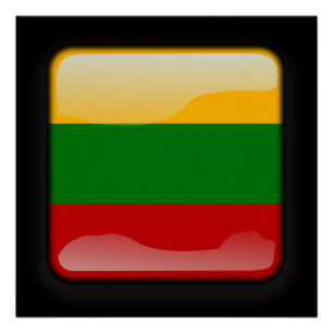 Póster Bandera de Lituania
