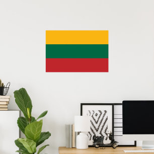 Póster Bandera de Lituania