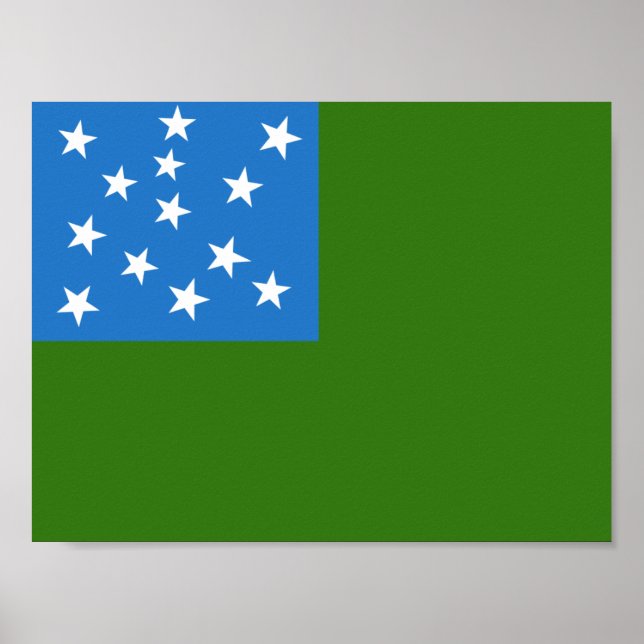 Póster Bandera de los chicos de las montañas verdes (Frente)