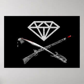 Póster Bandera de los Diamantes