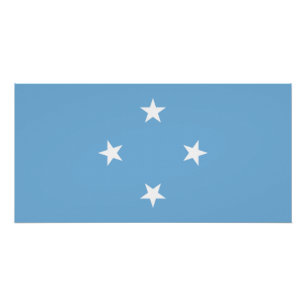 Póster Bandera de los Estados Federados de Micronesia