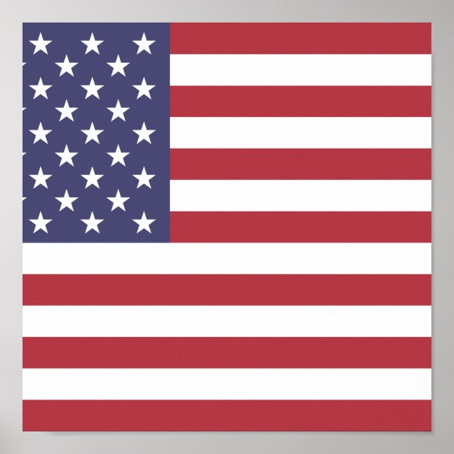 Póster Bandera de los Estados Unidos (Frente)