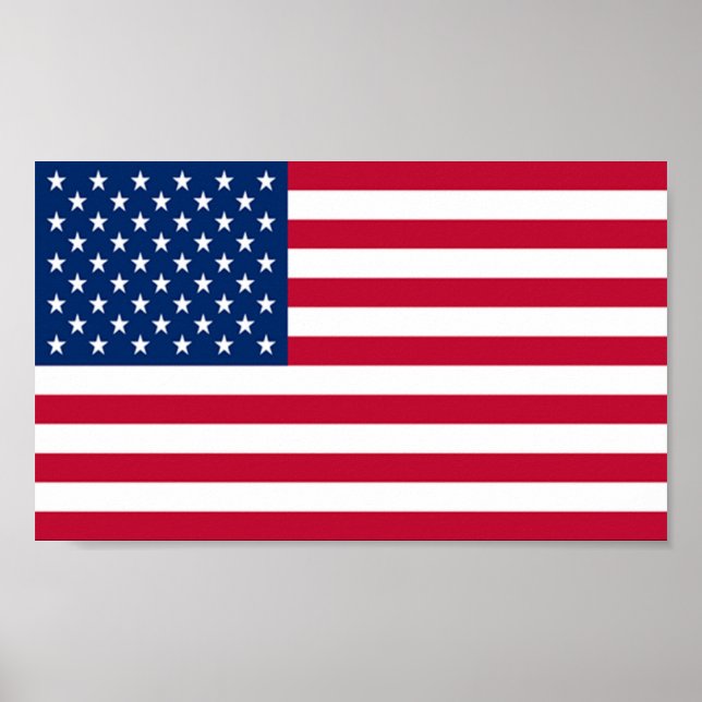 Póster Bandera de los Estados Unidos (Frente)