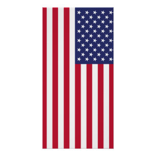 Póster Bandera de los Estados Unidos