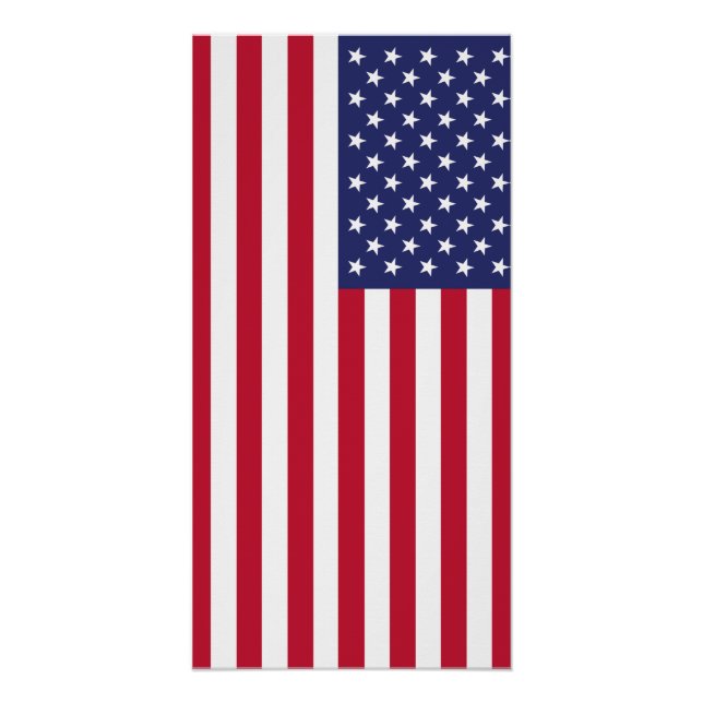 Póster Bandera de los Estados Unidos (Anverso)