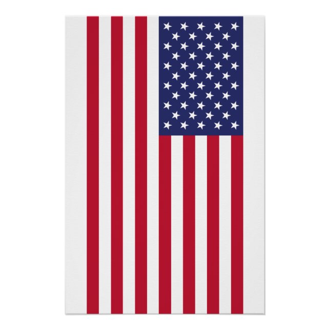 Póster Bandera de los Estados Unidos (Anverso)