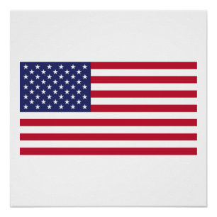 Póster Bandera de los Estados Unidos