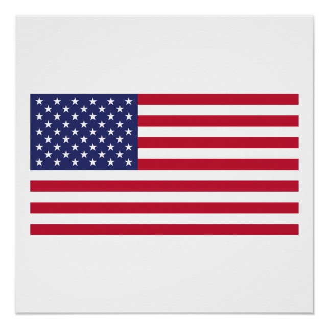 Póster Bandera de los Estados Unidos (Anverso)