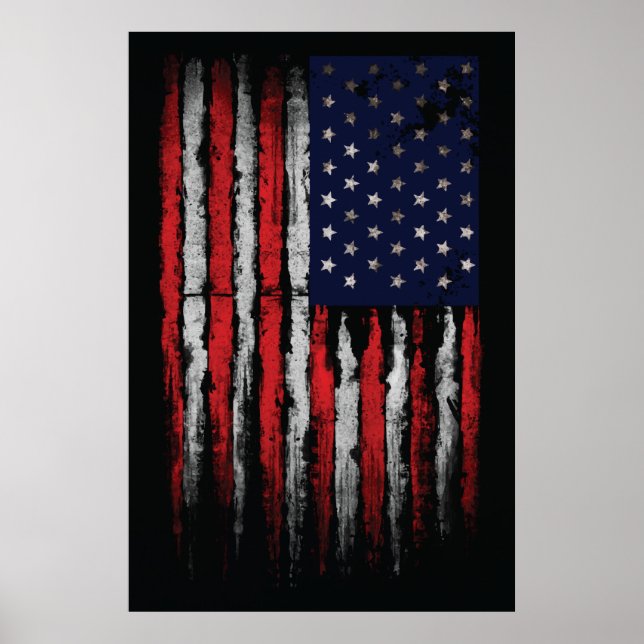 Póster Bandera de los Estados Unidos (Frente)