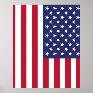 Póster Bandera de los Estados Unidos