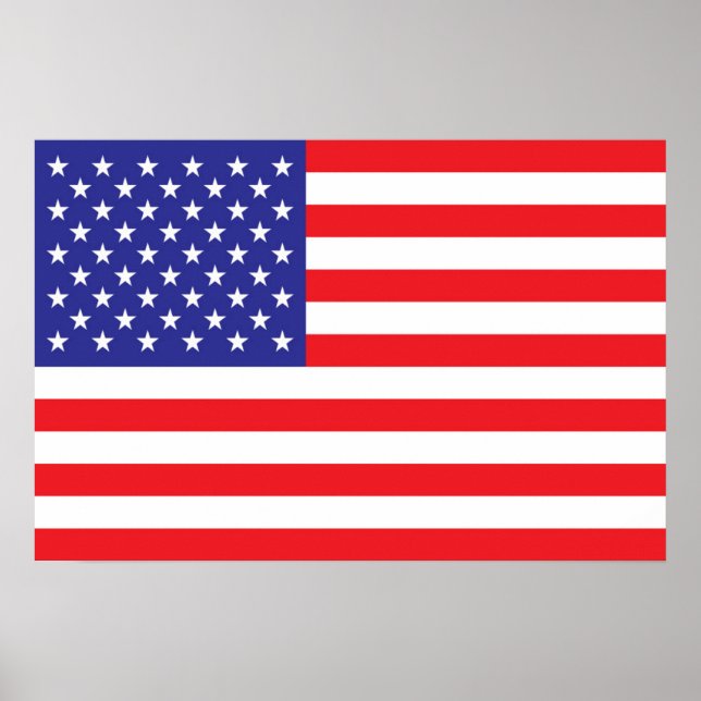 Póster Bandera de los Estados Unidos (Frente)