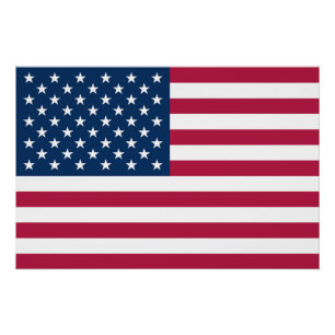 Póster Bandera de los Estados Unidos de América patriótic