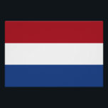 Póster Bandera de los Países Bajos<br><div class="desc">Bandera patriótica de los Países Bajos.</div>