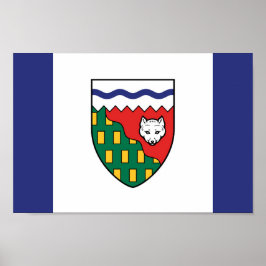 Póster Bandera de los Territorios del Noroeste