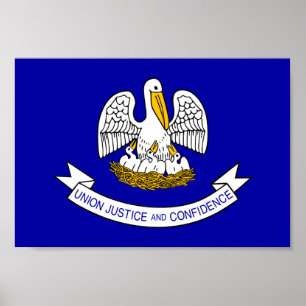 Póster Bandera de Luisiana