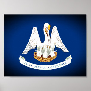 Póster Bandera de Luisiana