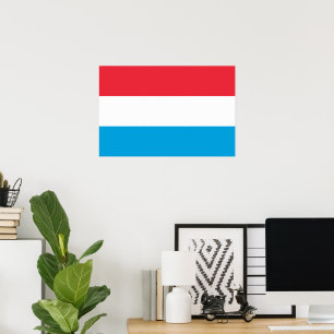 Póster Bandera de Luxemburgo
