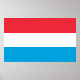 Póster Bandera de Luxemburgo