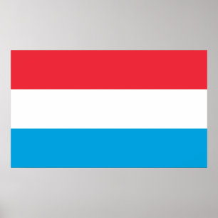 Póster Bandera de Luxemburgo