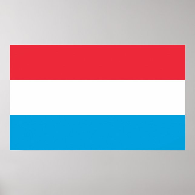 Póster Bandera de Luxemburgo (Frente)