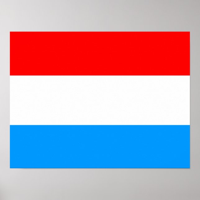 Póster Bandera de Luxemburgo (Frente)