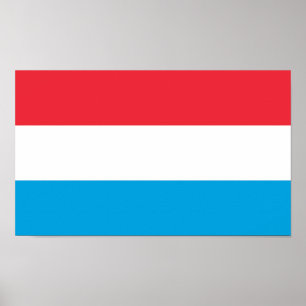 Póster Bandera de Luxemburgo