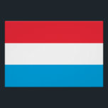 Póster Bandera de Luxemburgo<br><div class="desc">Bandera patriótica de Luxemburgo.</div>