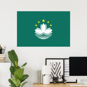 Póster Bandera de Macao