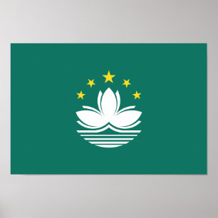 Póster Bandera de Macao