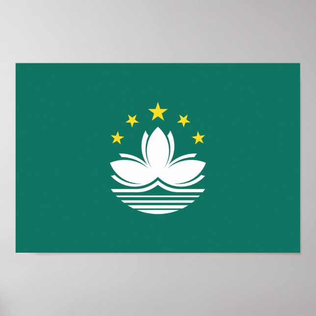 Póster Bandera de Macao (Frente)