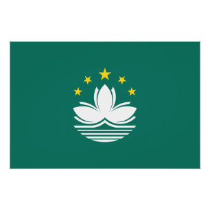 Póster Bandera de Macao