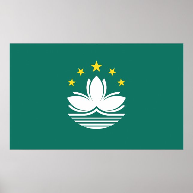 Póster Bandera de Macao (región china) (Frente)