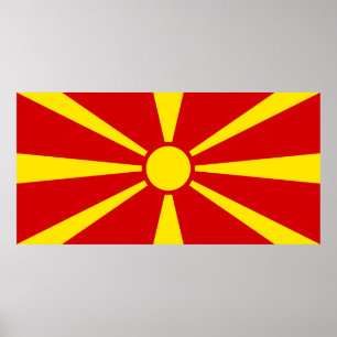 Póster Bandera de Macedonia