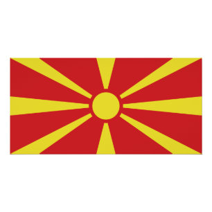 Póster Bandera de Macedonia del Norte
