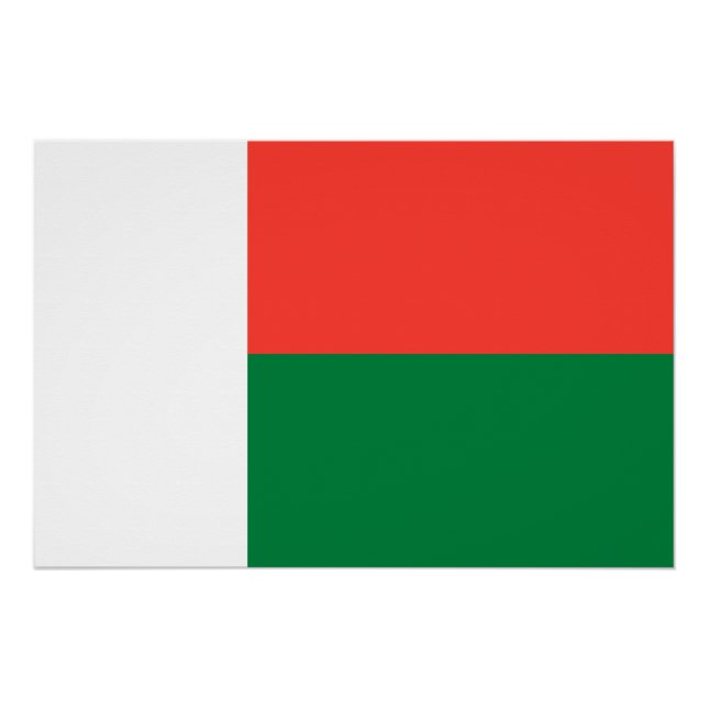 Póster Bandera de Madagascar (Anverso)