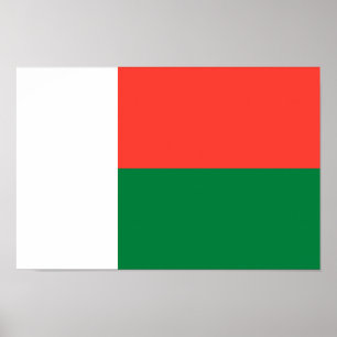 Póster Bandera de Madagascar
