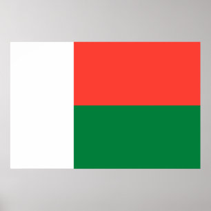 Póster Bandera de Madagascar
