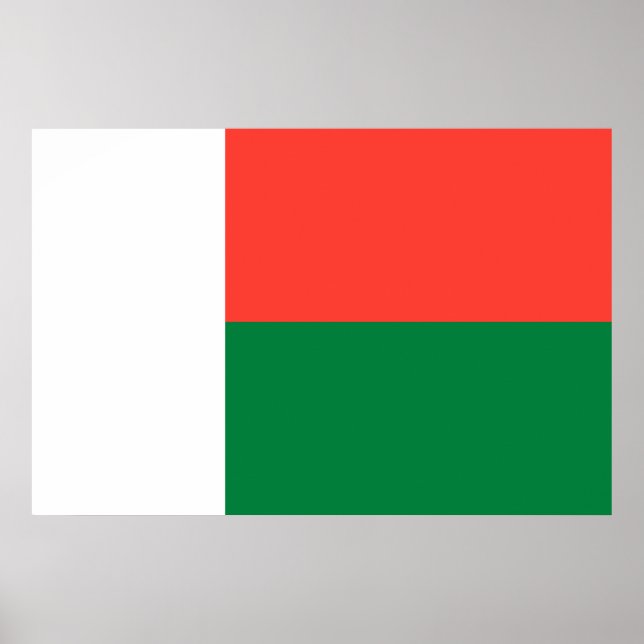 Póster Bandera de Madagascar (Frente)