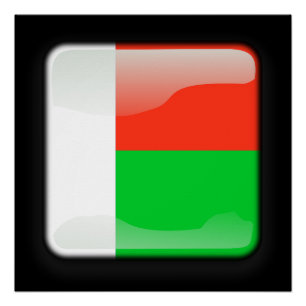 Póster Bandera de Madagascar