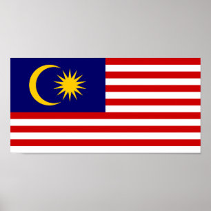 Póster Bandera de Malasia