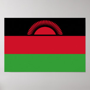 Póster Bandera de Malawi